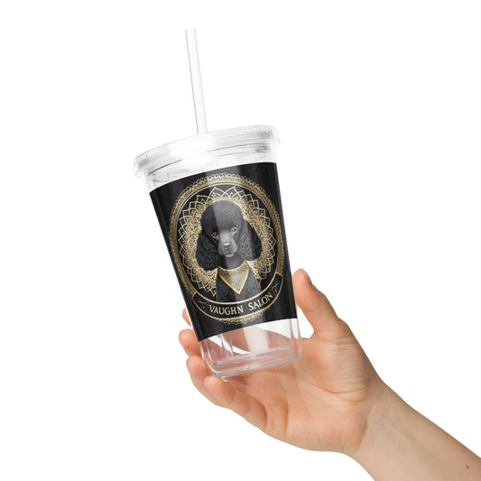 Clear plastic tumbler